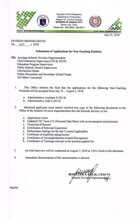 danao city division memorandum|depeddanaocity.
